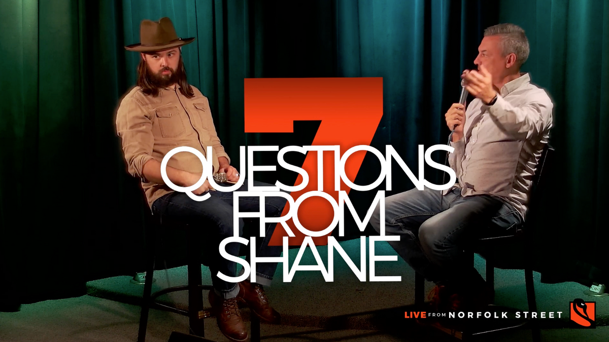 Caleb Caudle | 7 Questions from Shane – Live from Norfolk Street